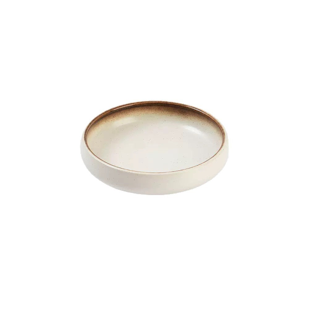 Ceramic Cat Bowl with Wooden Stand